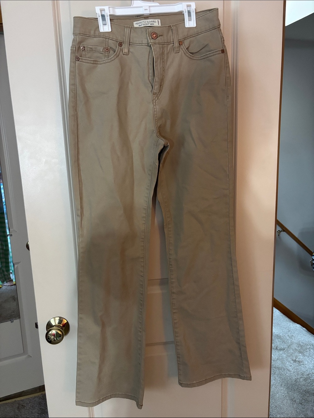 Levi's Flare Wide-Leg Jeans in Khaki
